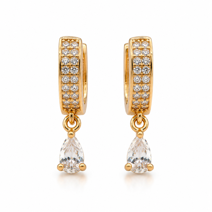 Crystal Teardrop Elegance Earrings