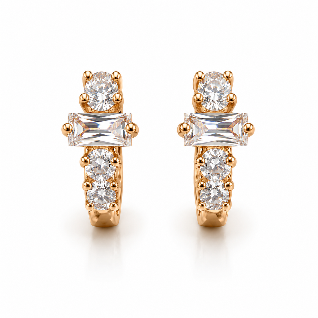 Regal Crystal Bloom Earrings