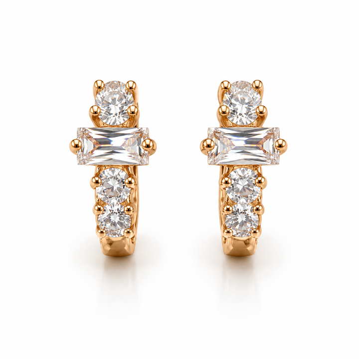 Regal Crystal Bloom Earrings