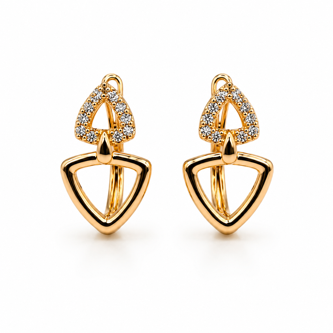 Luminous Trinity Drop Earrings