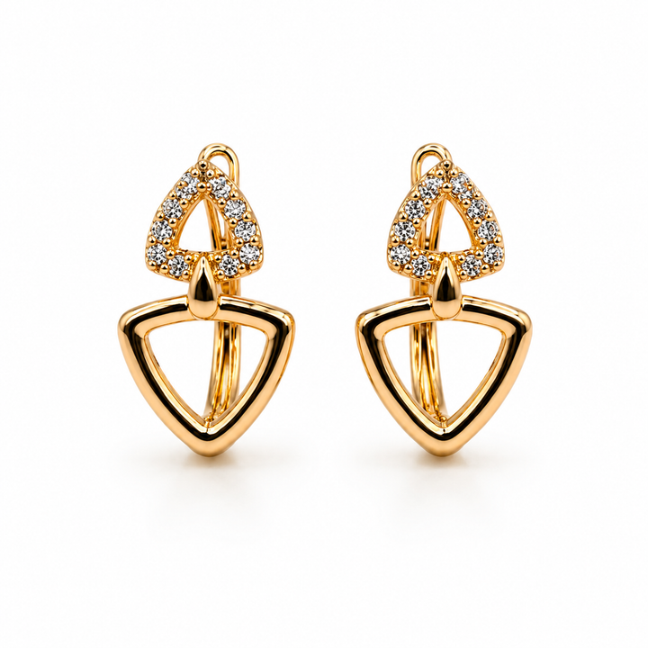 Luminous Trinity Drop Earrings
