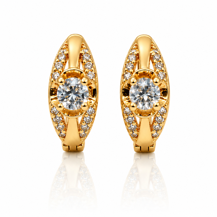 Golden Halo Radiance Hoops