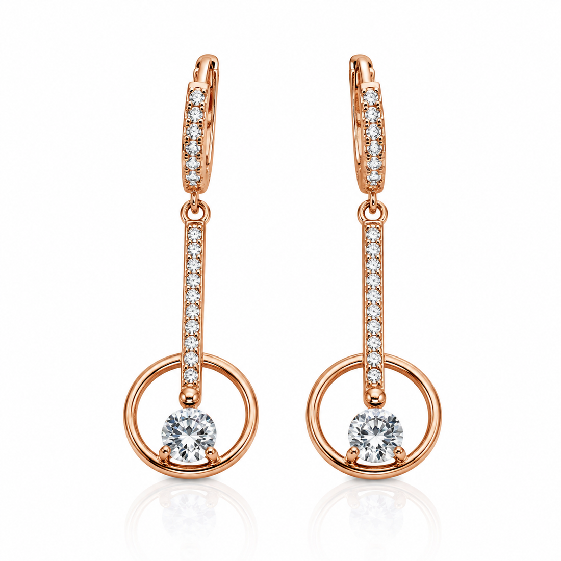 Celestial Circle Drop Earrings