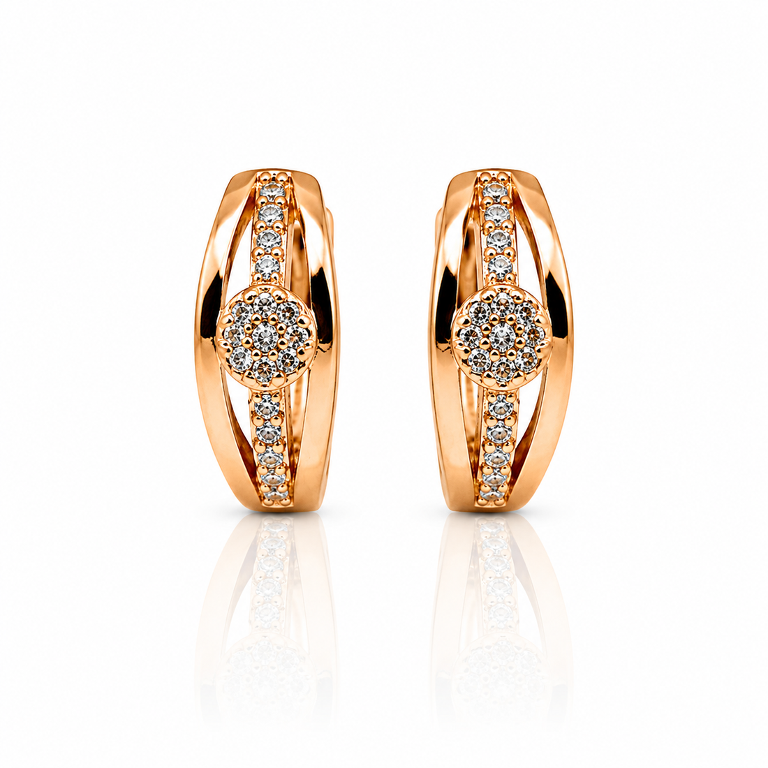 Radiant Halo Oval Hoops