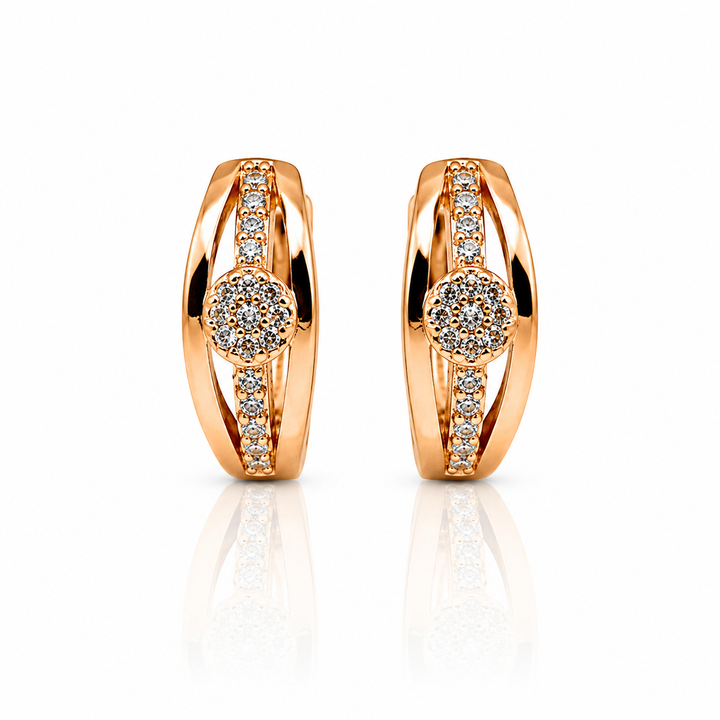 Radiant Halo Oval Hoops