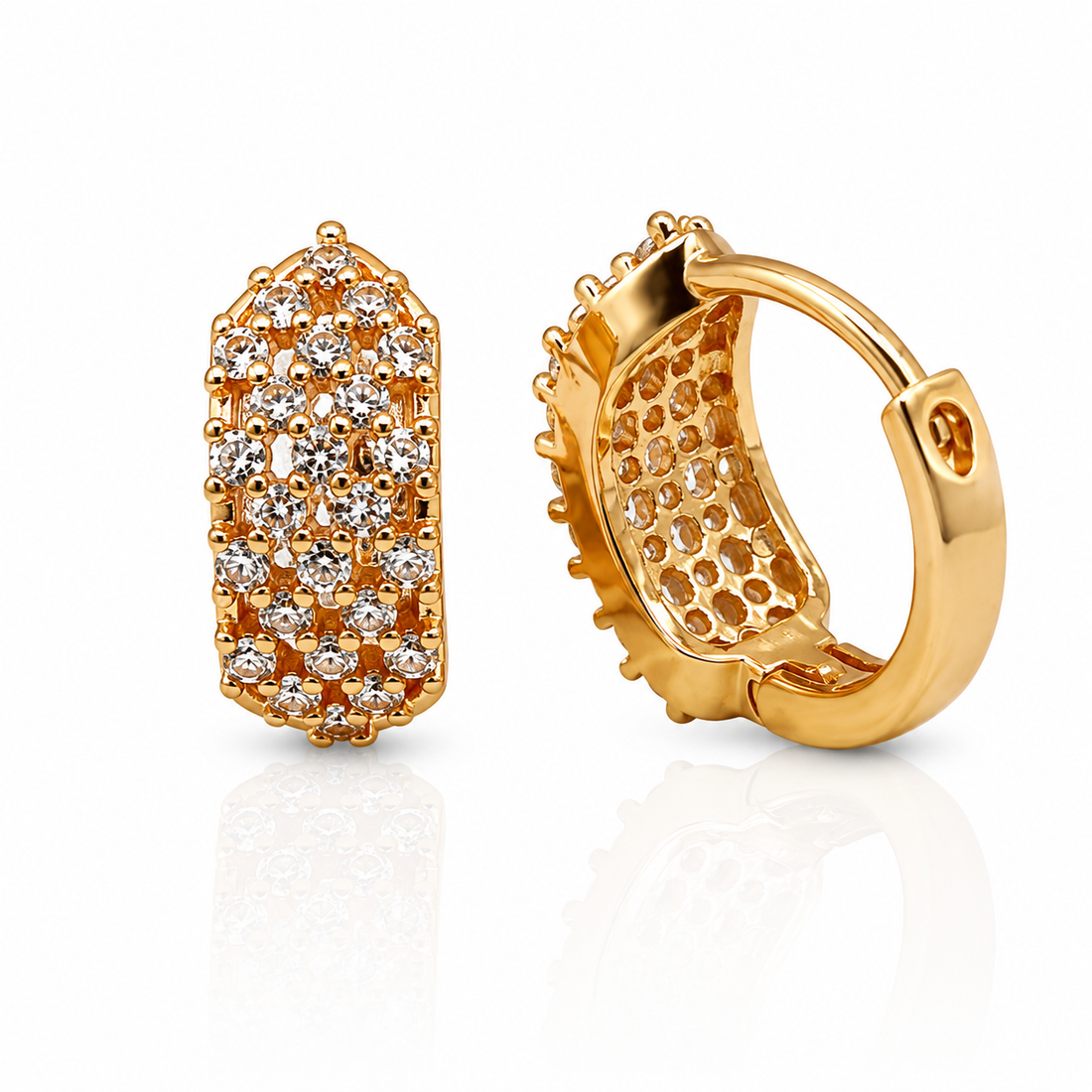 Royal Pave Luxe Hoops