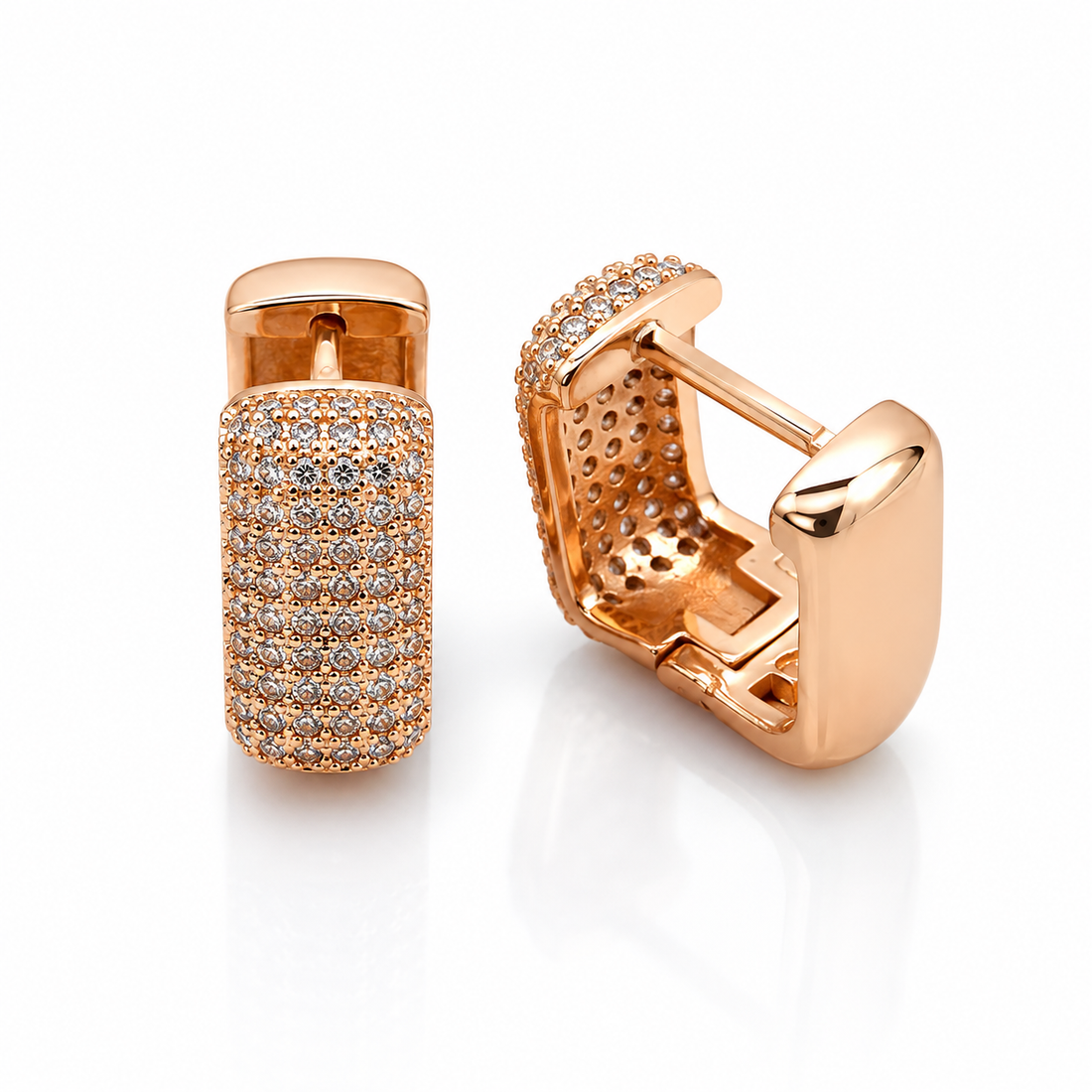 Aurora Pave Luxe Hoops