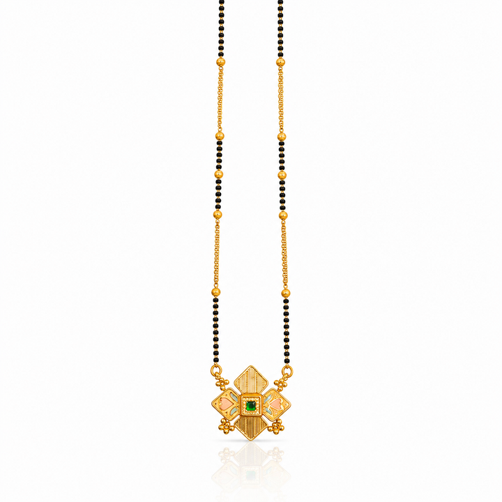 Rajsi Emerald Geometry Mangalsutra