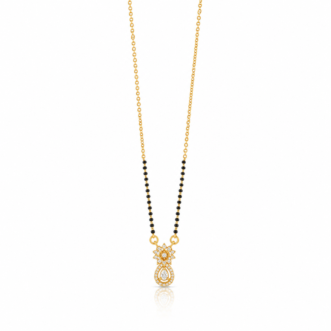 Aaravi Floral Drop Mangalsutra