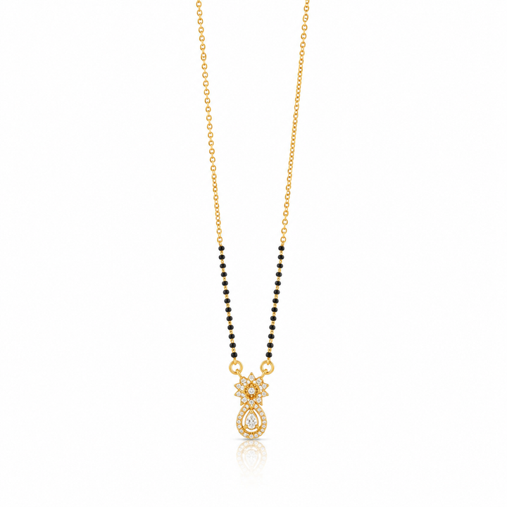 Aaravi Floral Drop Mangalsutra
