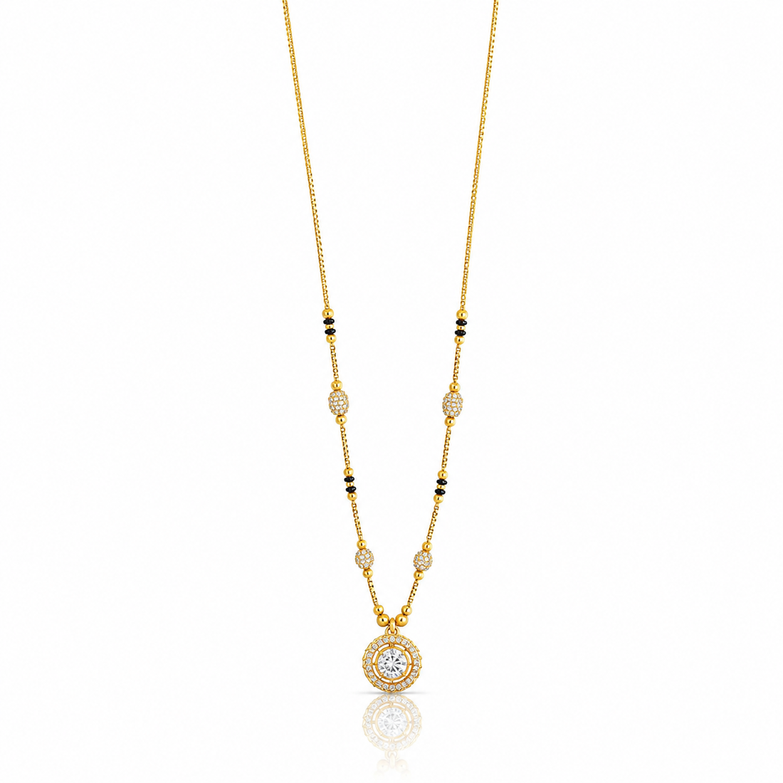 Aurelia Halo Solitaire Mangalsutra