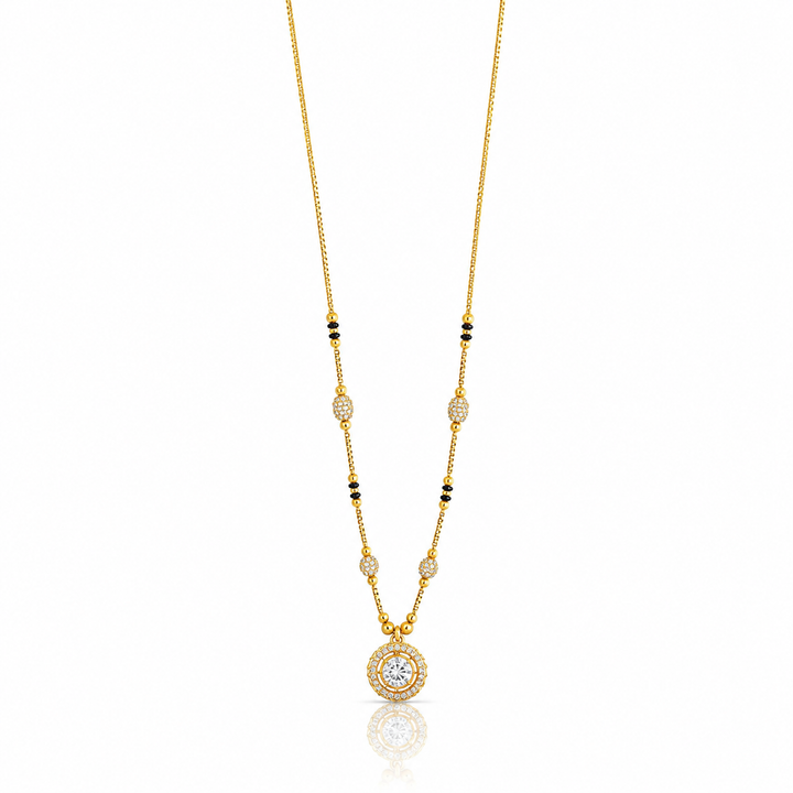 Aurelia Halo Solitaire Mangalsutra