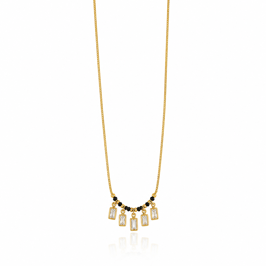 Celeste Crystal Charm Mangalsutra