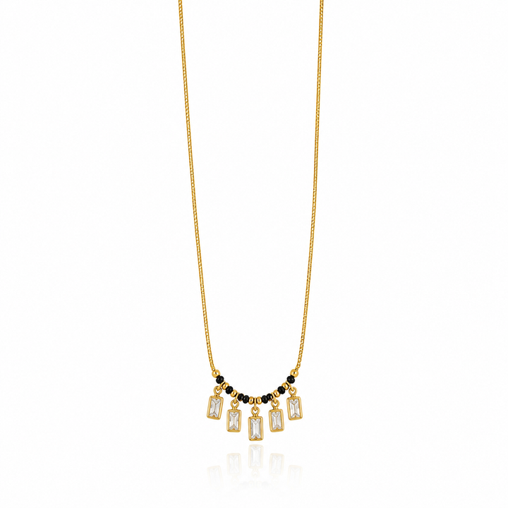 Celeste Crystal Charm Mangalsutra