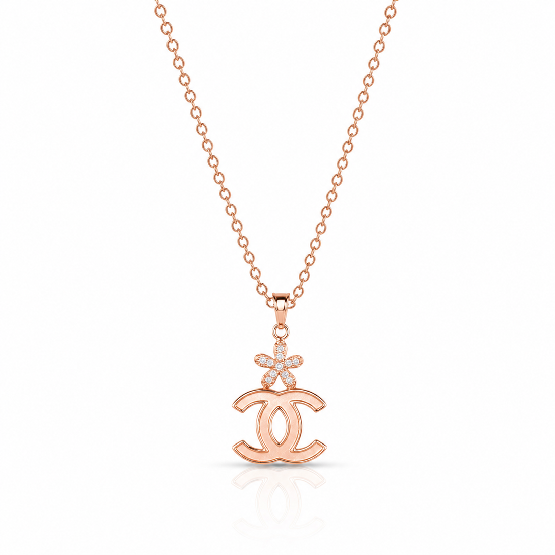 Luxe Monogram Bloom Pendant Chain