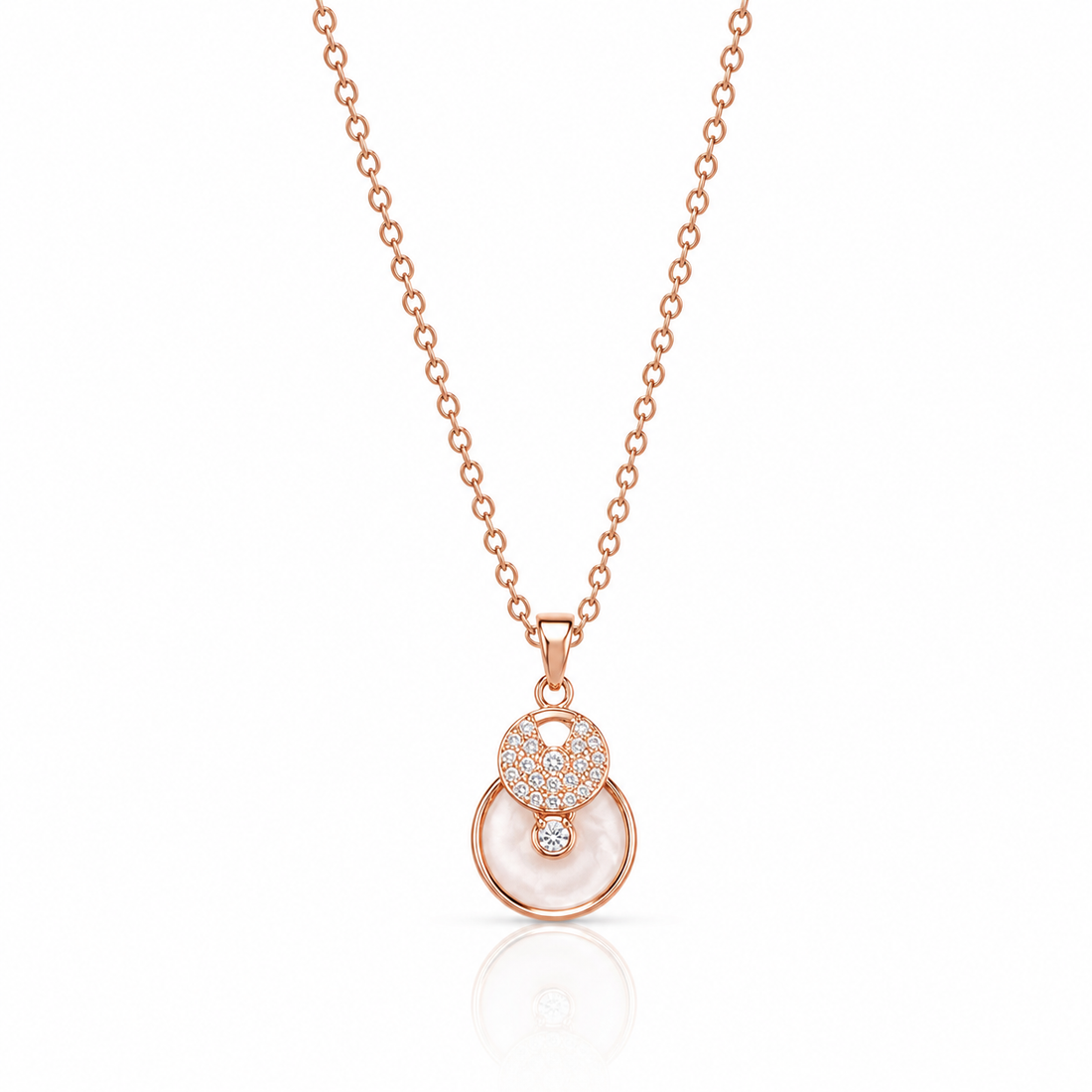 Celeste Pearl Halo Pendant Chain