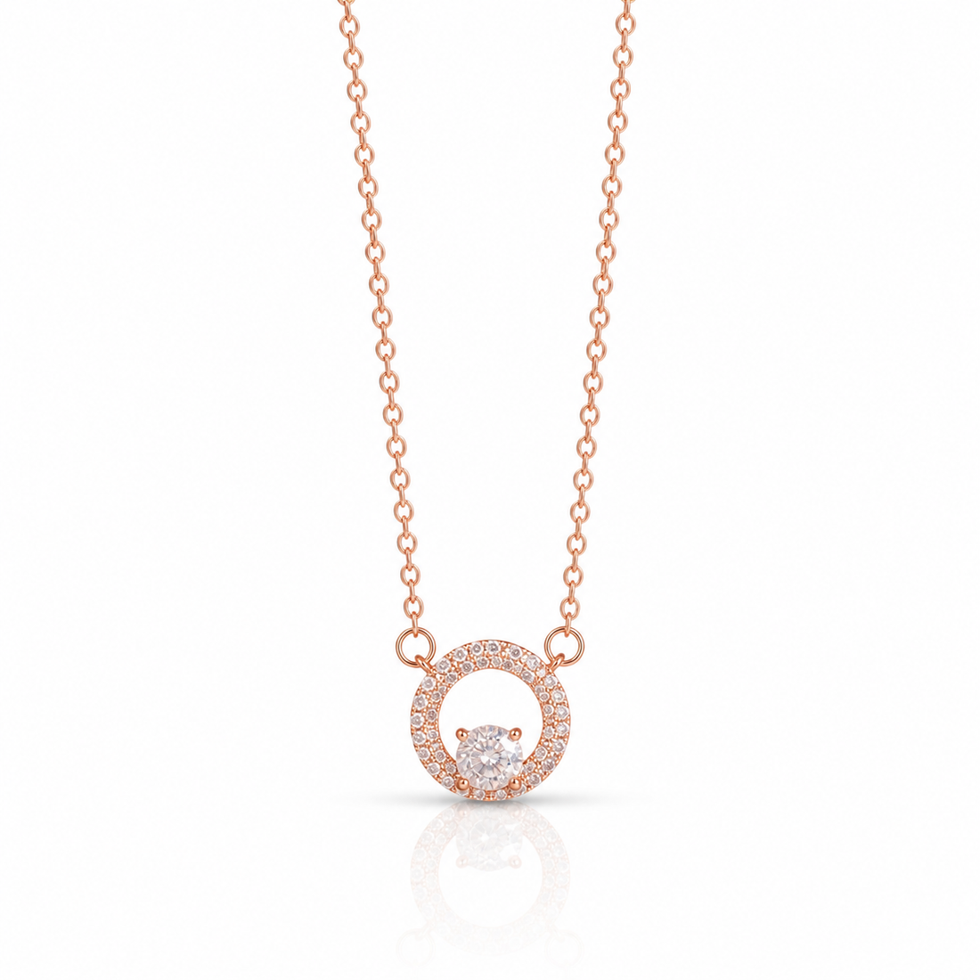 Nova Halo Crystal Pendant Chain