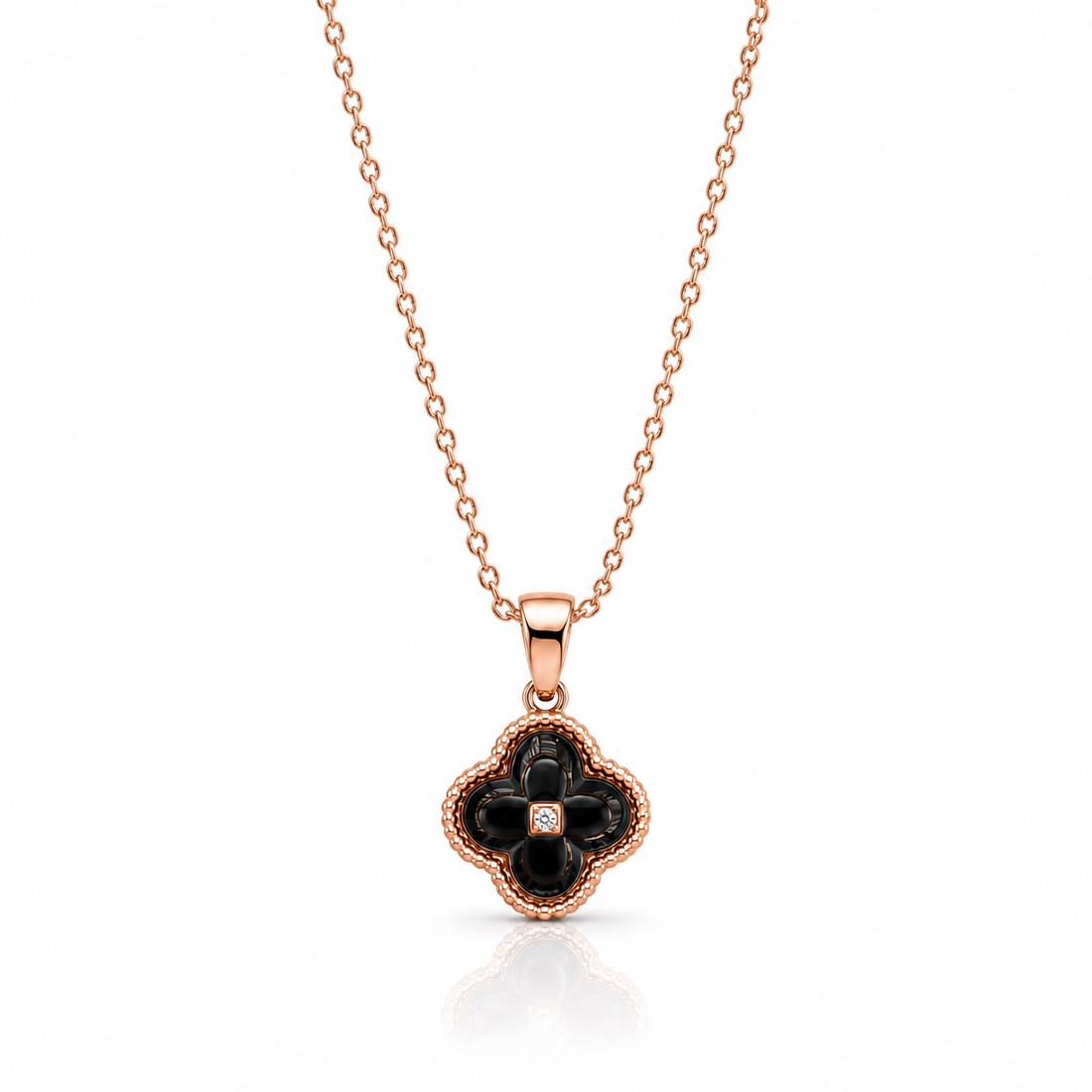 Midnight Clover Luxe Pendant Chain
