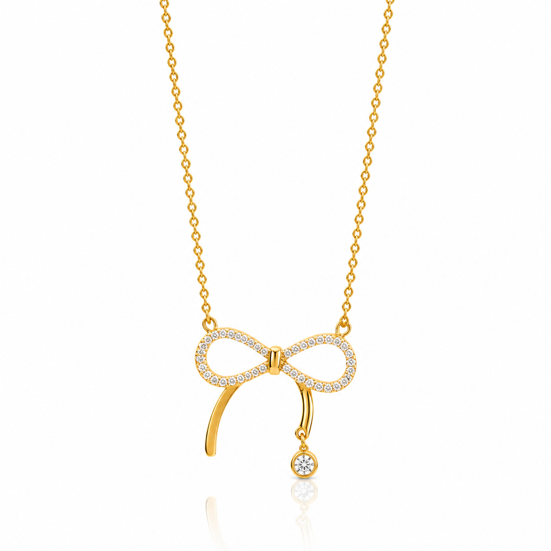 Celestial Bow Sparkle Pendant Chain