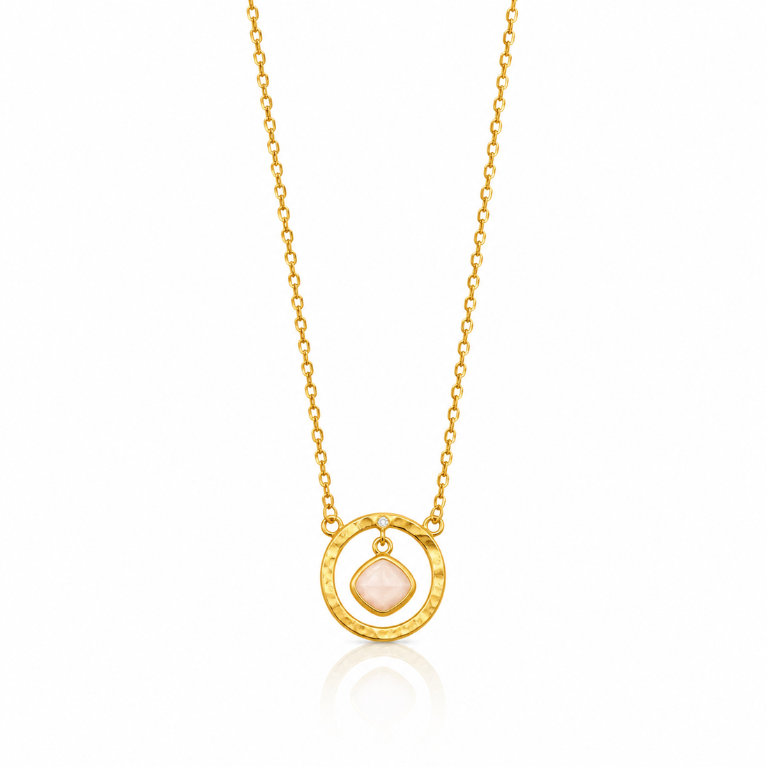 Celestial Halo Drop Pendant Chain