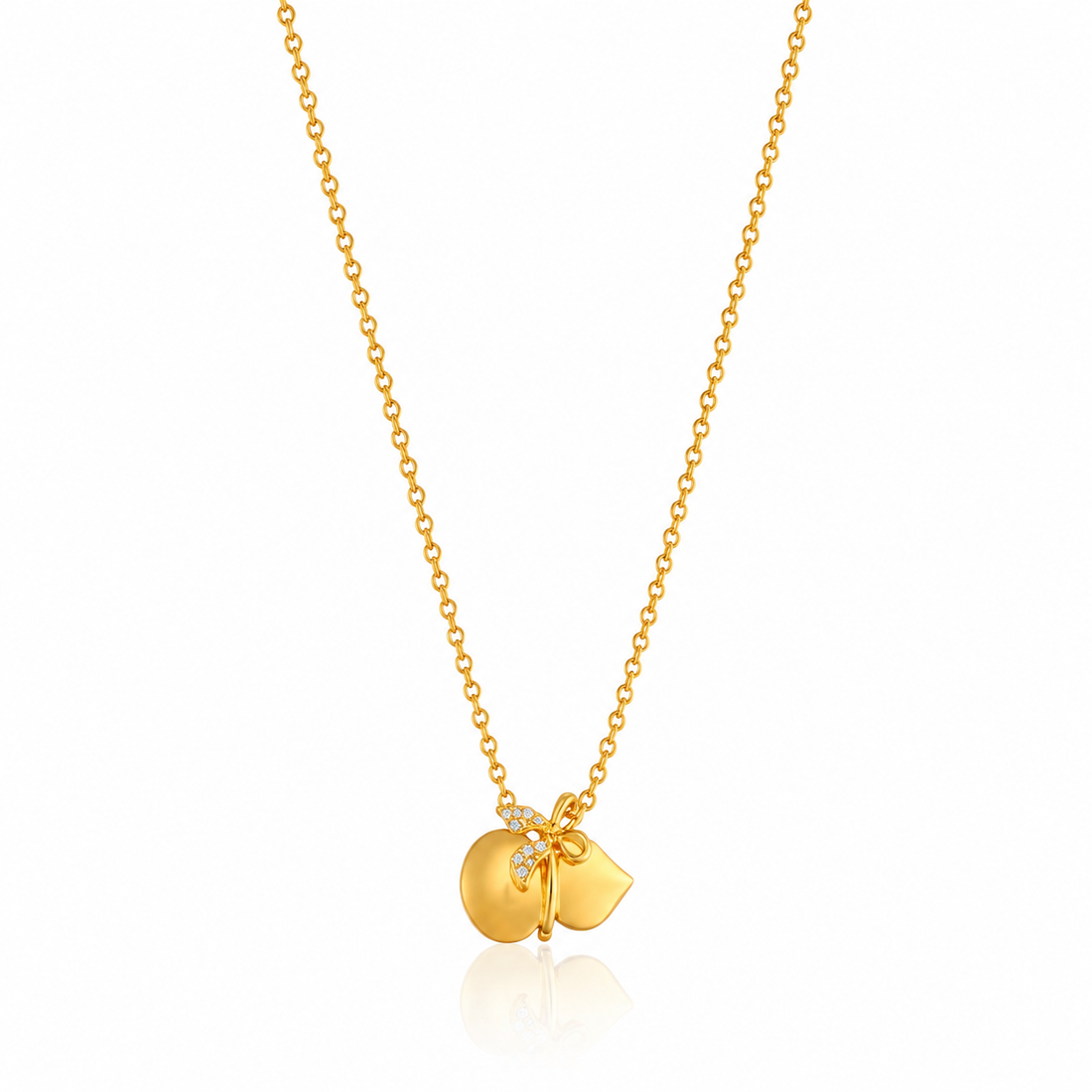 Golden Flutter Butterfly Pendant Chain