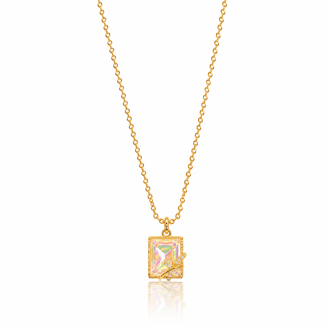 Prism Butterfly Pendant Chain