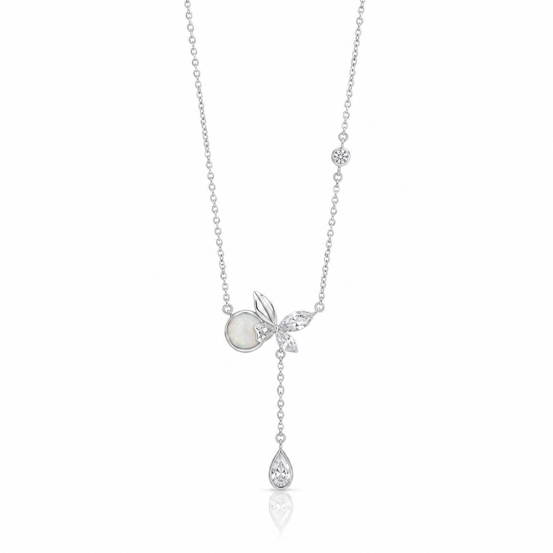 Luna Butterfly Drop Pendant Chain