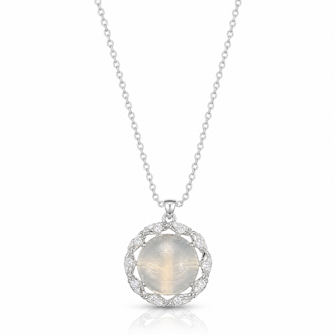 Celestial Glow Halo Pendant Chain