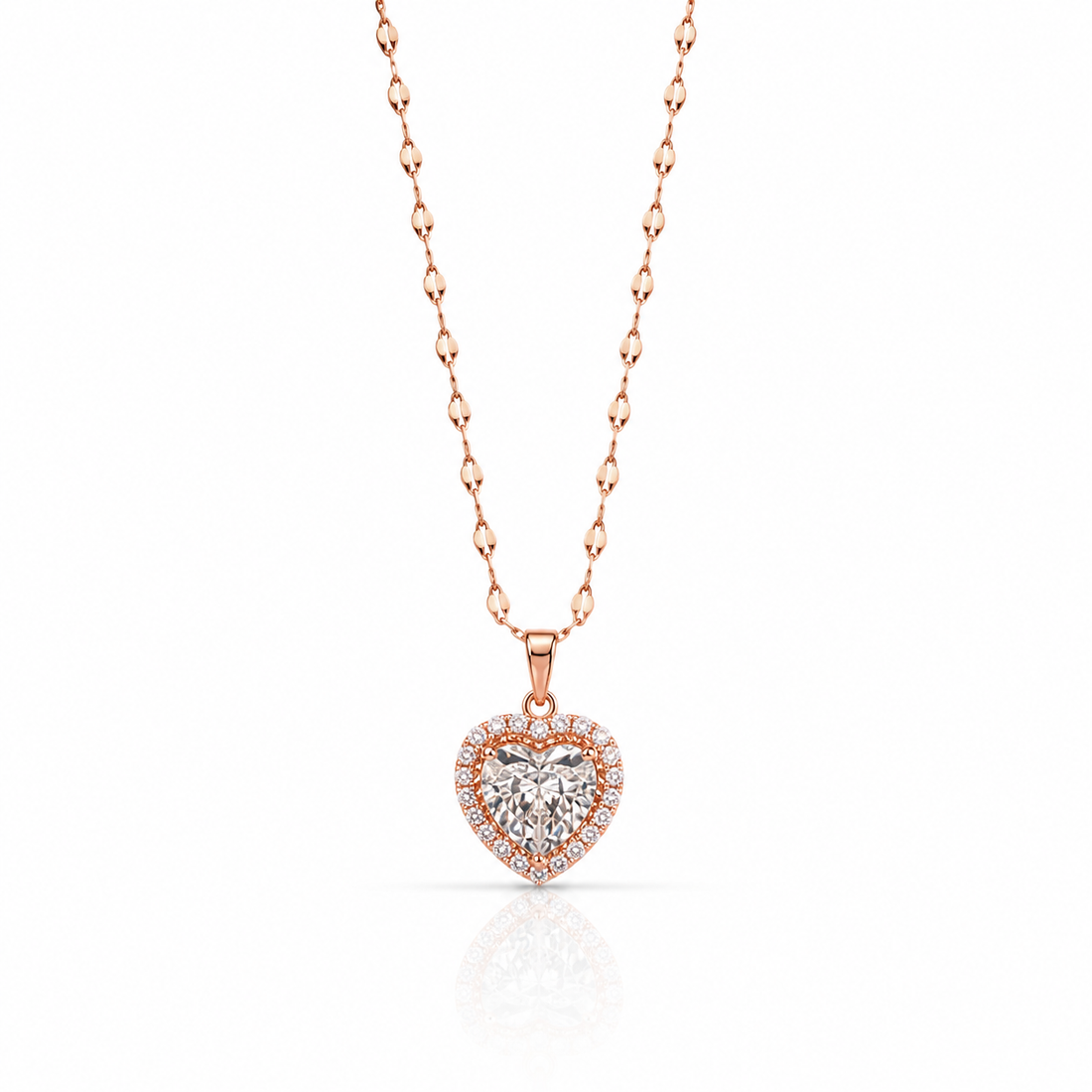 Eternal Heart Sparkle Pendant Chain