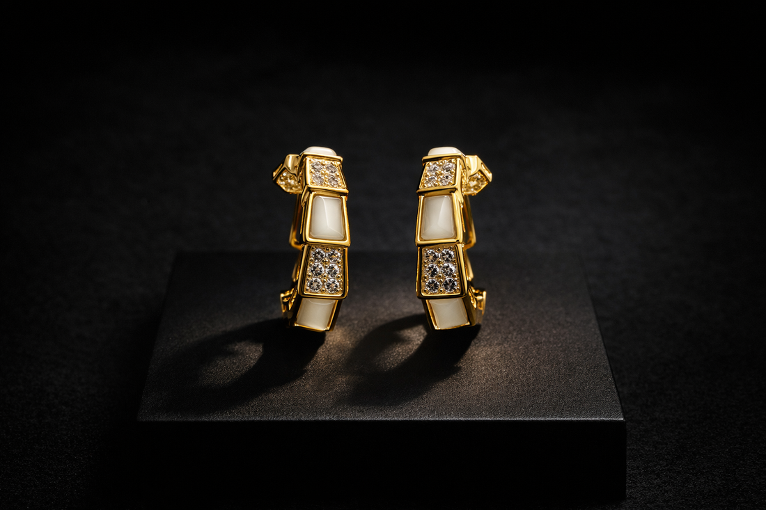 Royal Ivory Edge Hoops