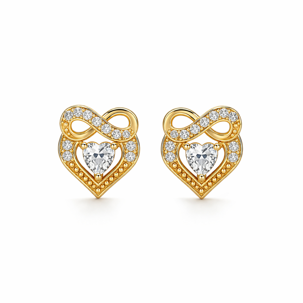 Eternal Heart Infinity Studs
