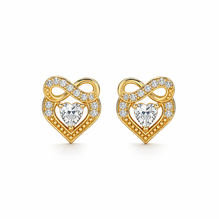 Eternal Heart Infinity Studs