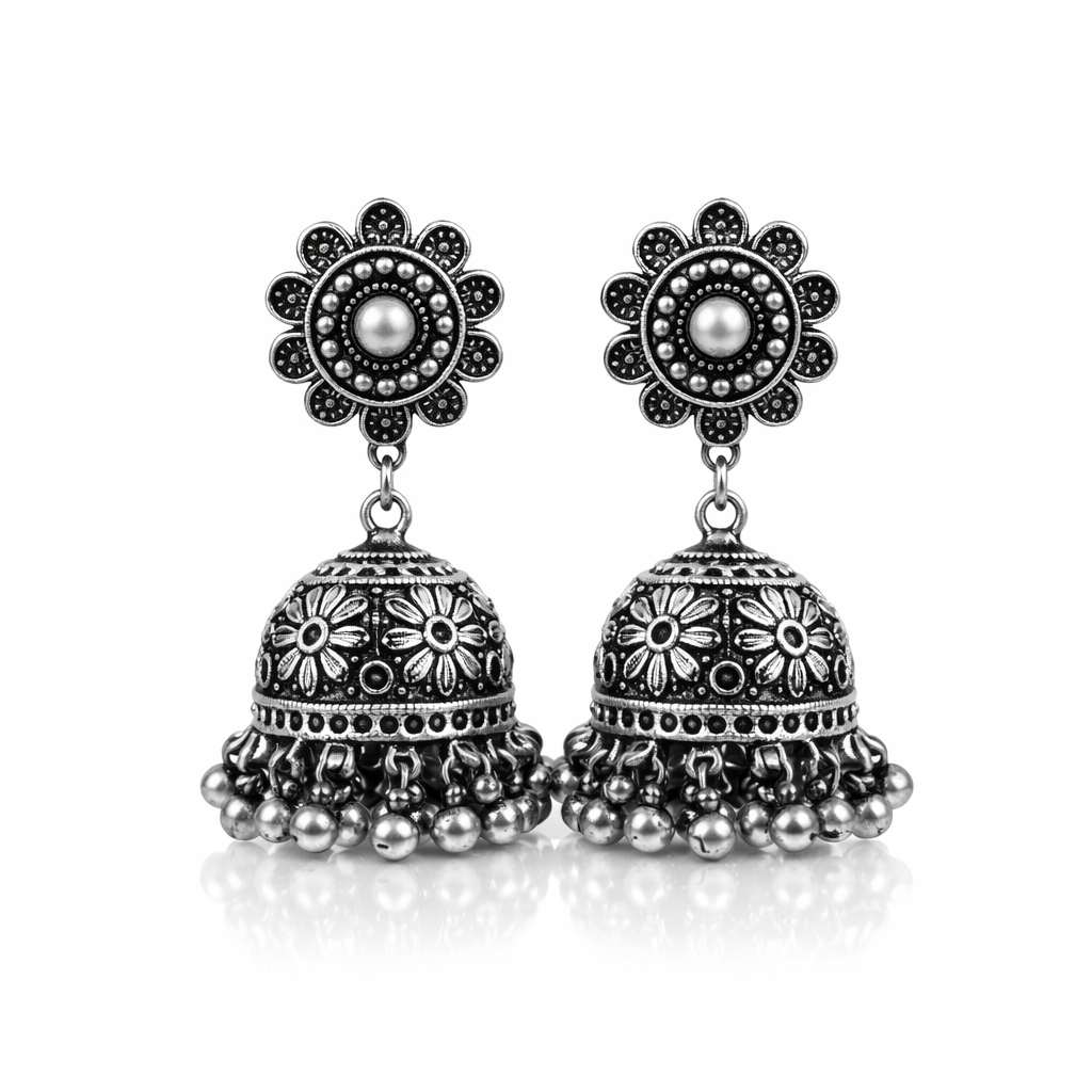 Rustic Grace Jhumkas