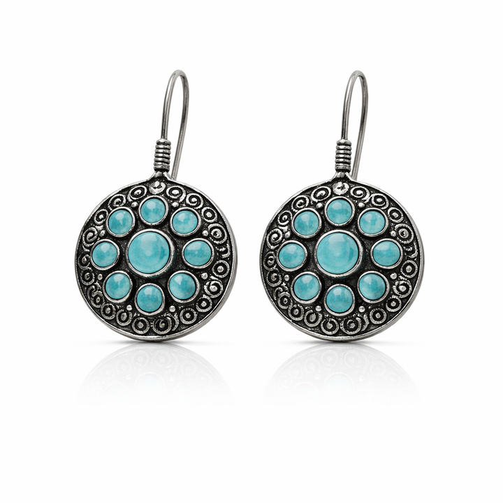 Vintage Elegance Oxidised Earrings