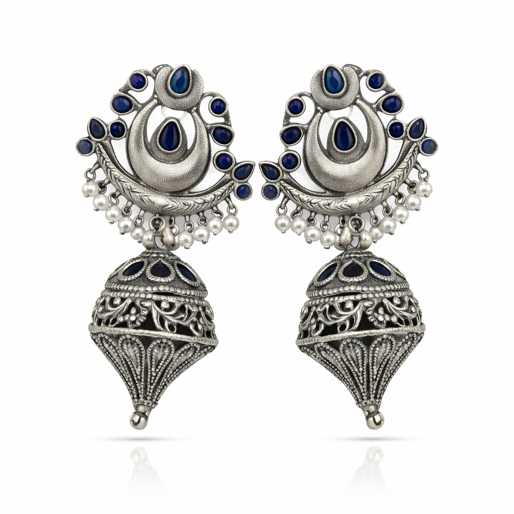 Mystic Oxidised Earrings