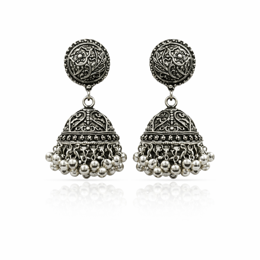 Rustic Grace Jhumkas
