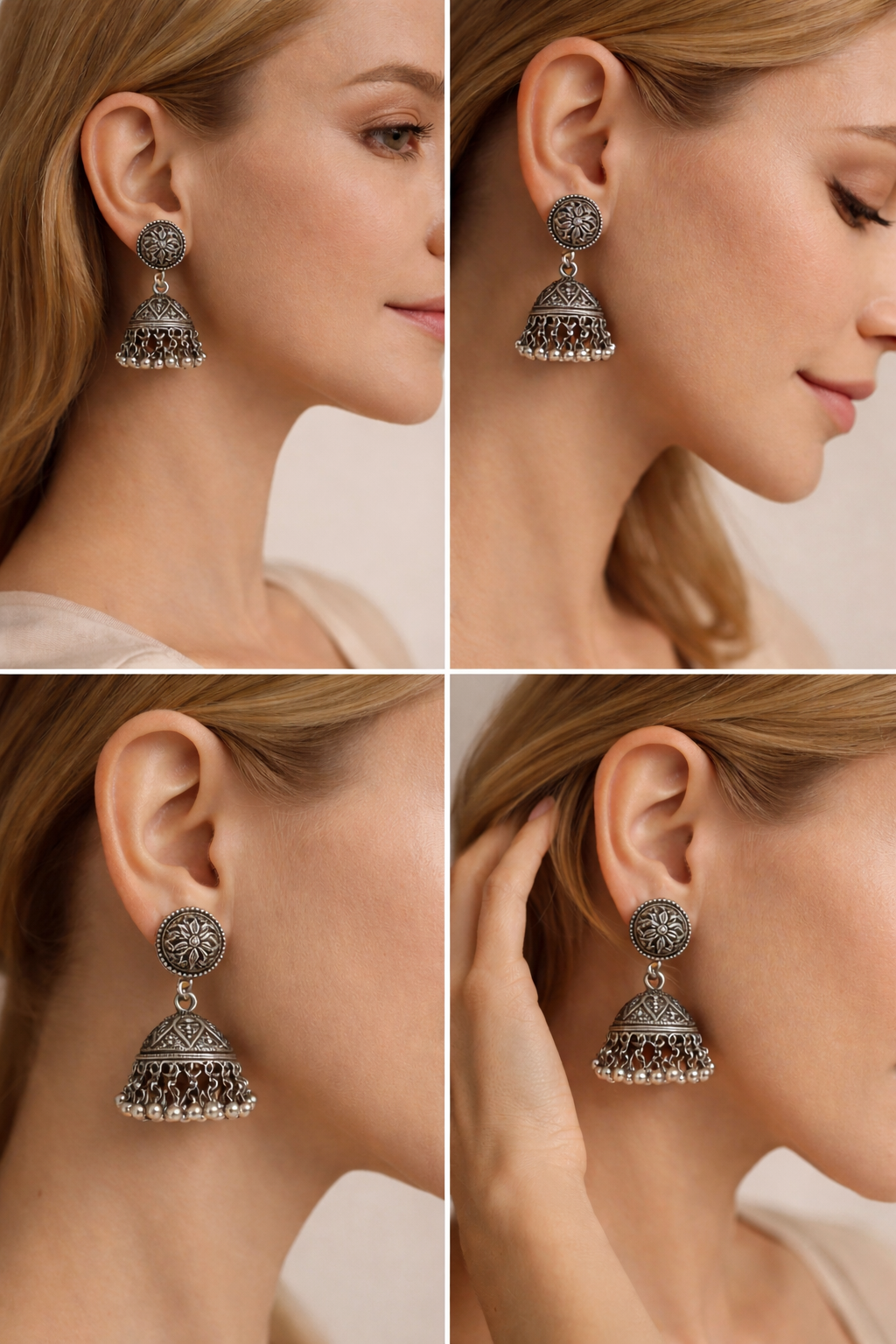 Rustic Grace Jhumkas