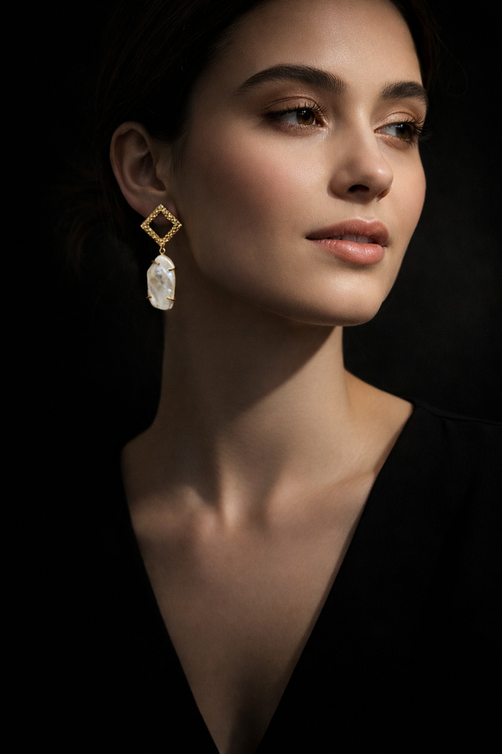 Luminous Pearl Elegance Earrings