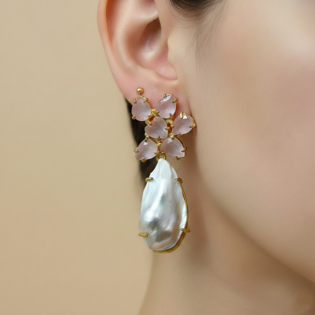 Rosé Pearl Cascade Drops