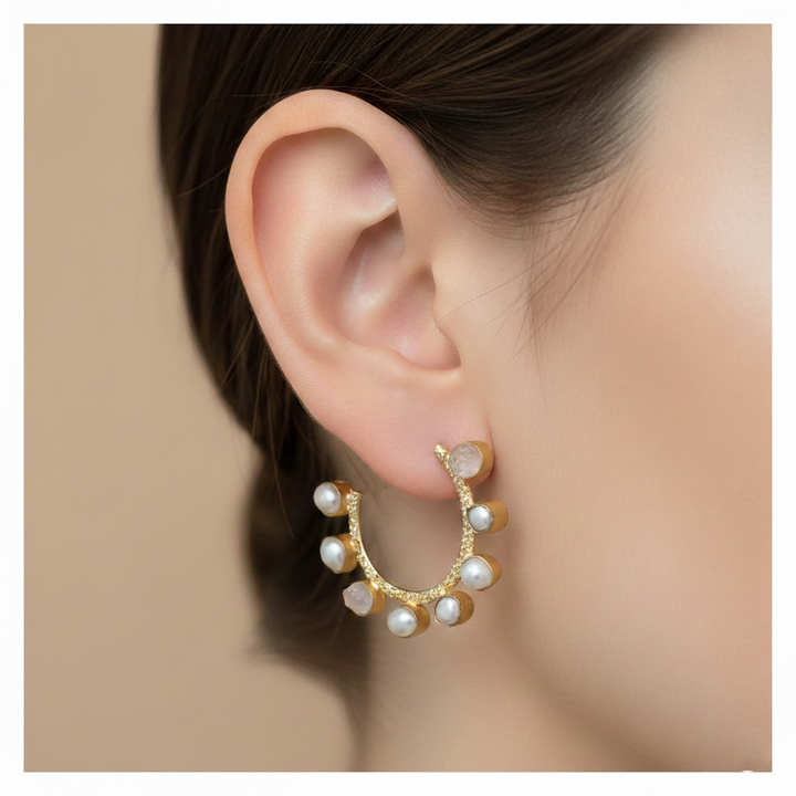 Pearl Hoops