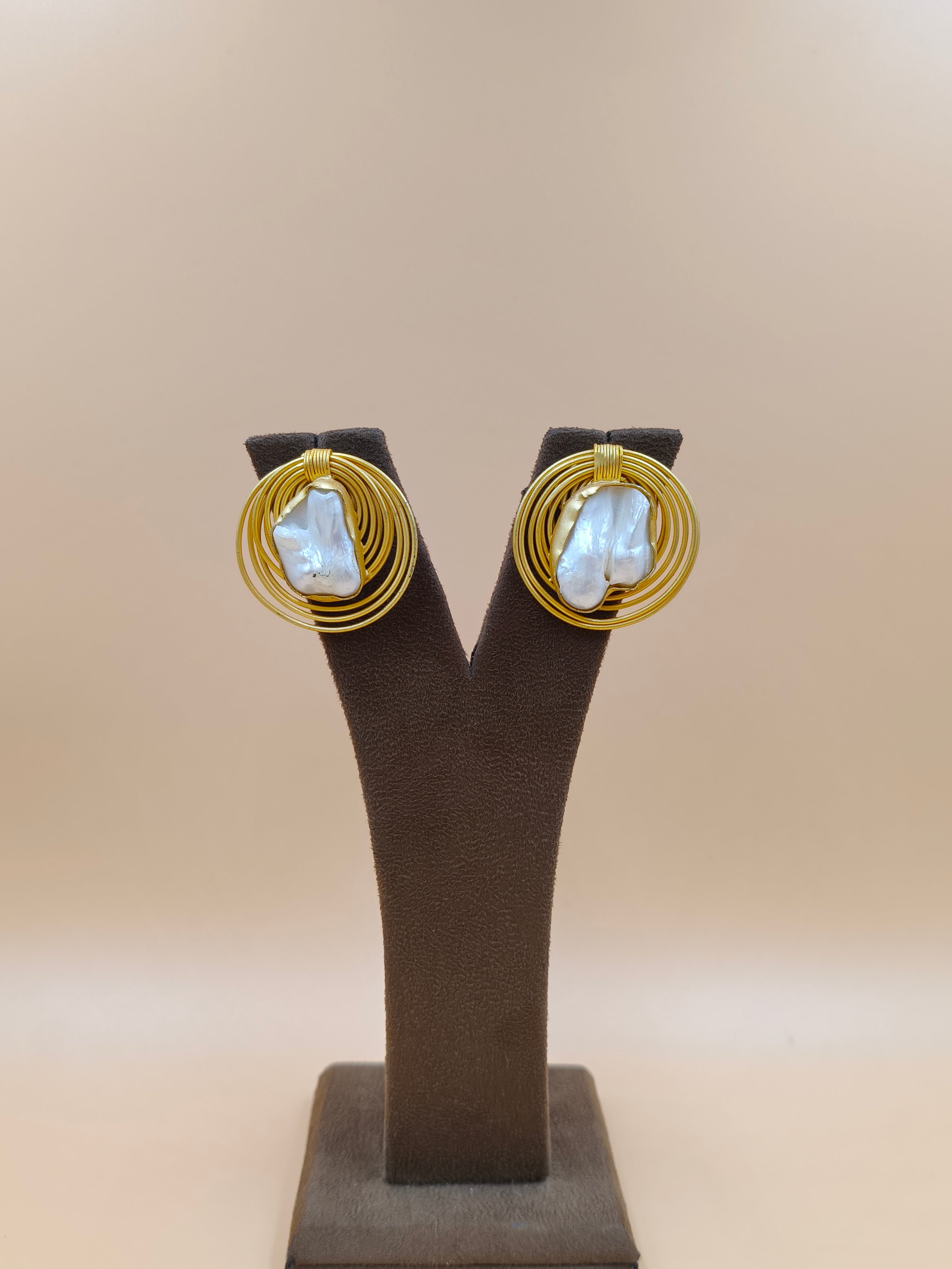 Orbit Pearl Earrings