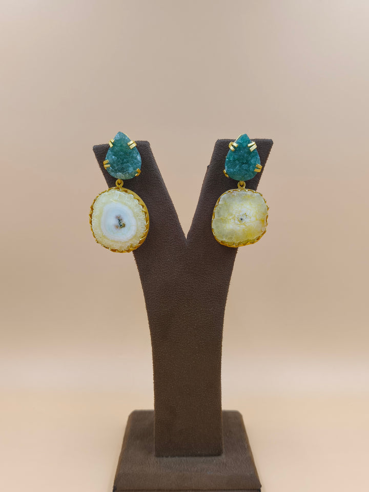Mystic Geode Drop Earrings
