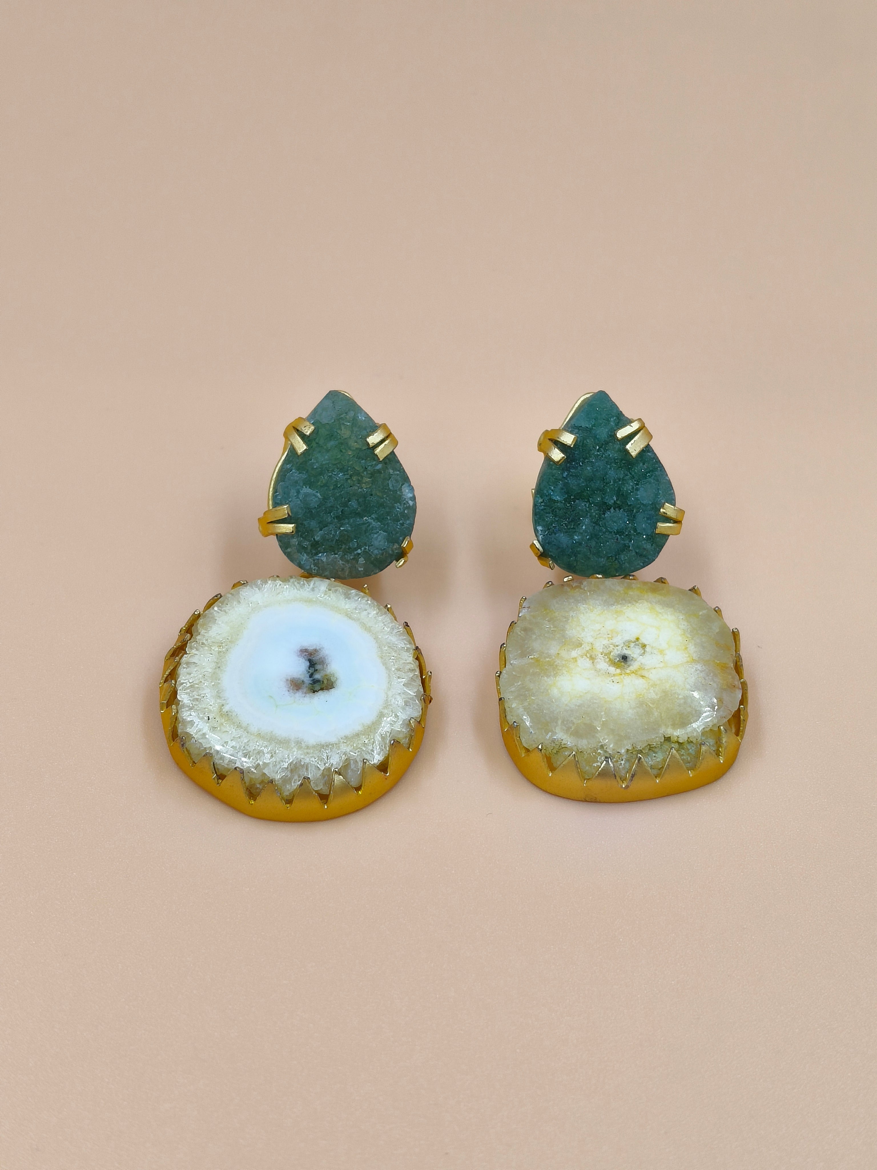 Mystic Geode Drop Earrings
