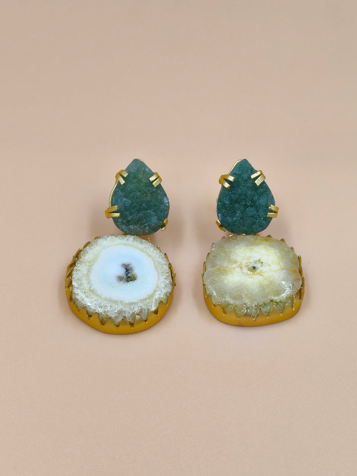 Mystic Geode Drop Earrings
