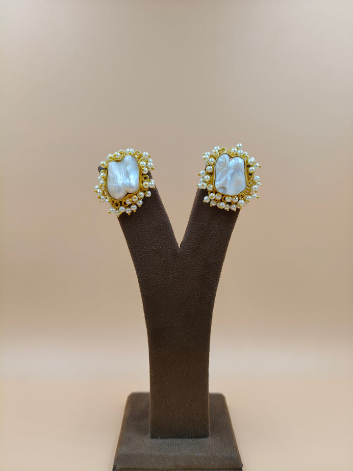 Celestial Glow Pearl Studs