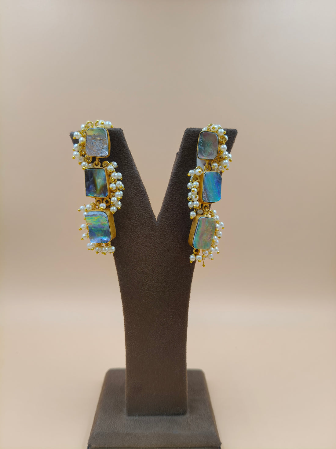 Iridescent Tide Pearl Earrings