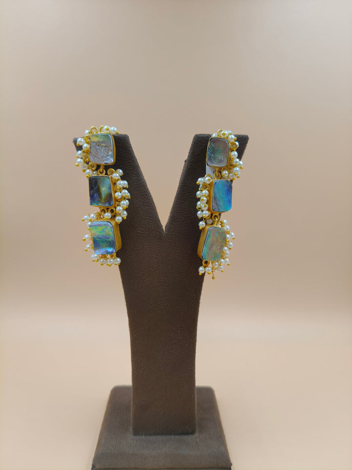 Iridescent Tide Pearl Earrings