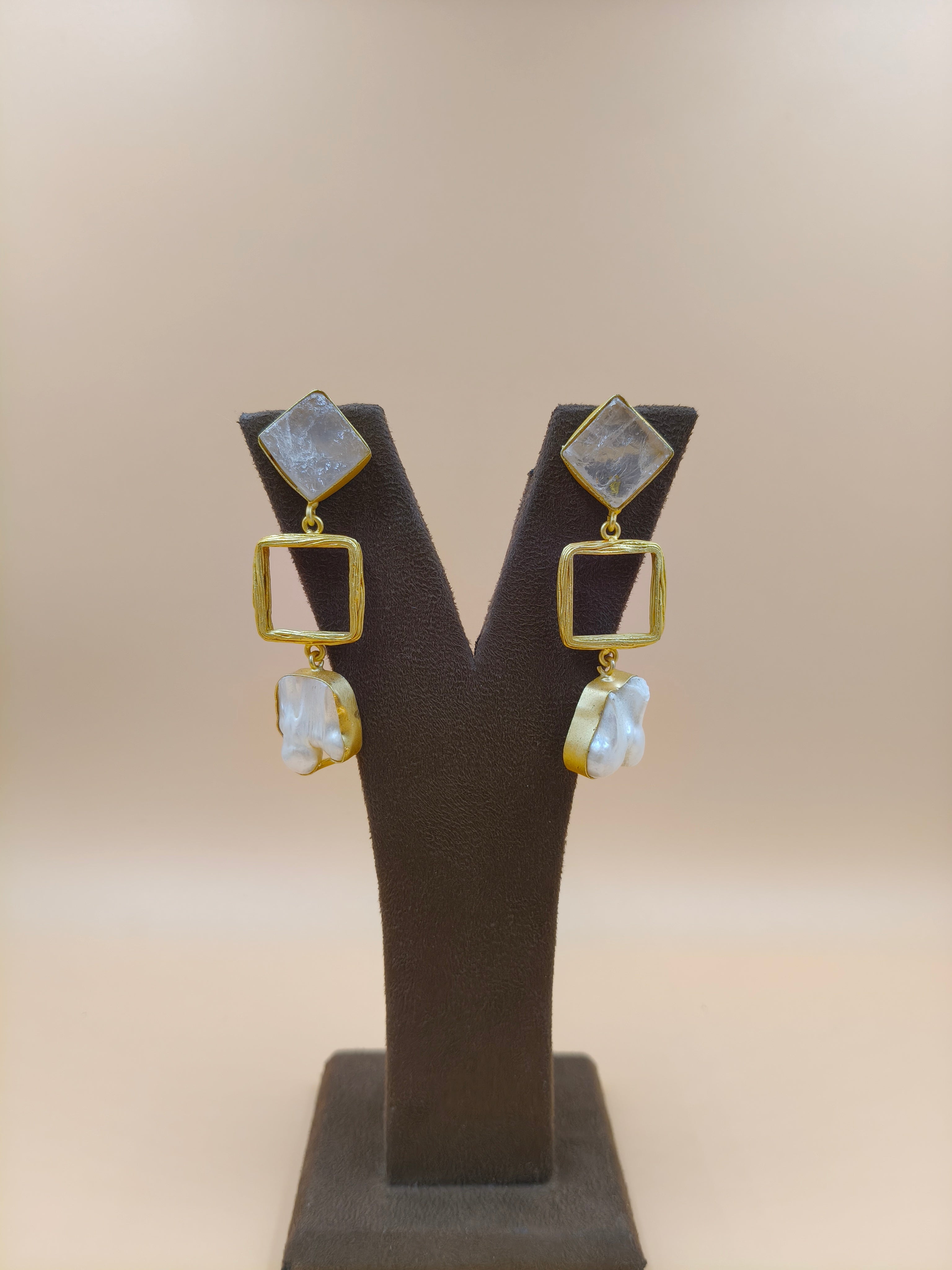 Artisan Pearl  Statement Earrings