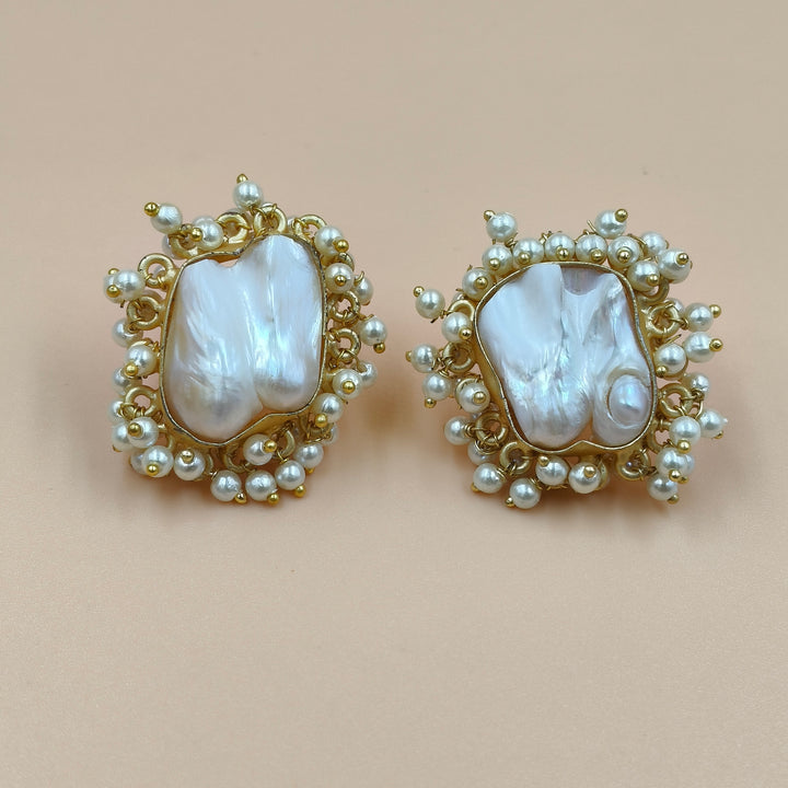 Celestial Glow Pearl Studs