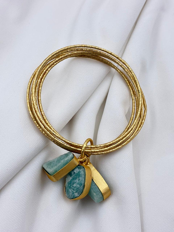 Verdant Glow Bangle Set"